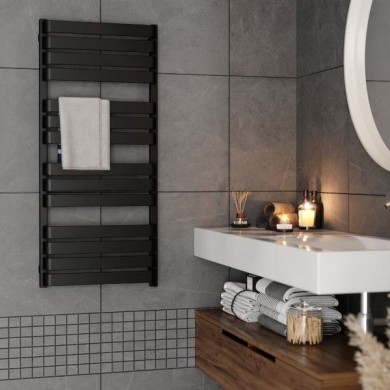 Полотенцесушитель Terma Warp T 785-600 чёрный матовый водяной