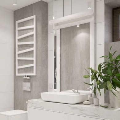 Полотенцесушитель Terma ZigZag 600-500 электрический белый