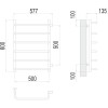 Полотенцесушитель водяной Terminus Стандарт П6 500х600 бп500