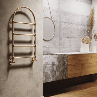 Полотенцесушитель водяной Terminus Версаль П4 500х930 бронза