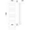 Полотенцесушитель водяной Terminus Аврора с/п П20 400х1000 (Стандарт)