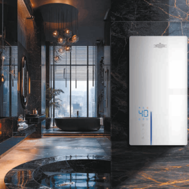 Электрический проточный водонагреватель PRIMOCLIMA ATLAS 9 кВт, Wi-Fi, белый