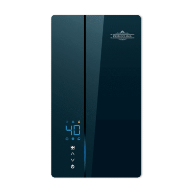 Электрический проточный водонагреватель PRIMOCLIMA ATLAS 9 кВт, Wi-Fi, сине-серый