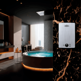 Электрический проточный водонагреватель PRIMOCLIMA PREMIUM 8.8 кВт, серебристый