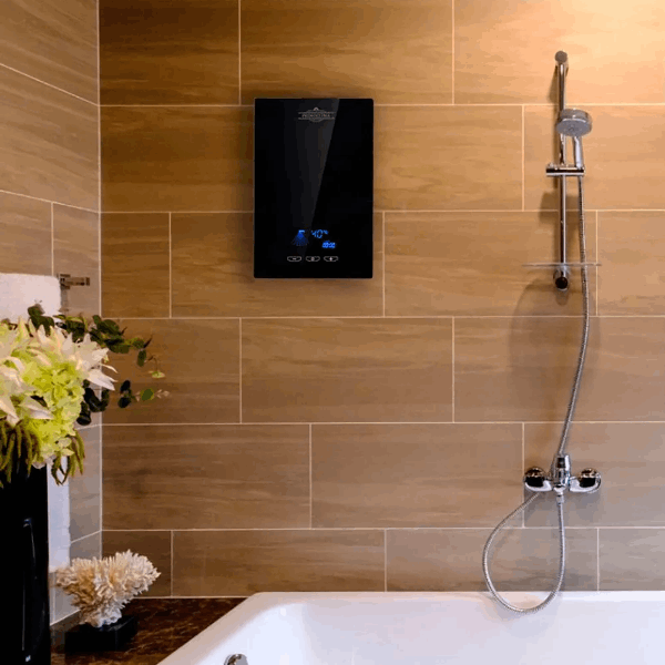 Электрический проточный водонагреватель PRIMOCLIMA VITA 8.5 кВт, чёрный