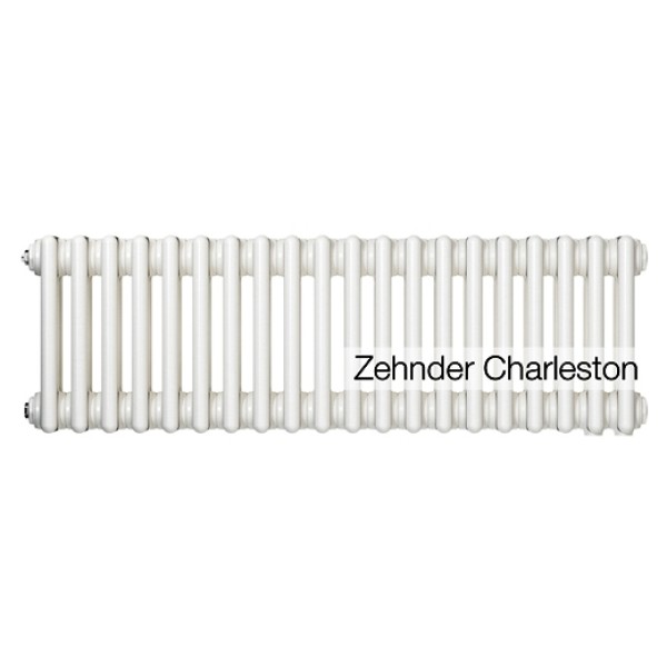 Трубчатый радиатор Zehnder Charleston Completto 3037/27, нижнее с вентилем №V001/V002, L=1268 мм