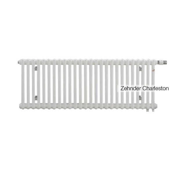 Трубчатый радиатор Zehnder Charleston Completto 2056/7, нижнее с вентилем №V001/V002, L=348 мм
