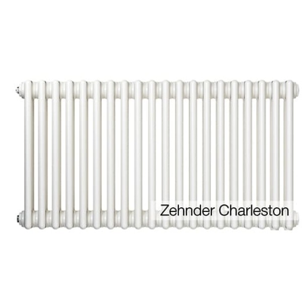 Трубчатый радиатор Zehnder Charleston Completto 3057/46, нижнее с вентилем №V001/V002, L=2142 мм