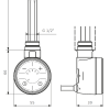 Нагревательный ТЭН Terma MOA Золотой 1000W