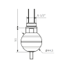 Нагревательный ТЭН Terma REG 2 Белый 200W