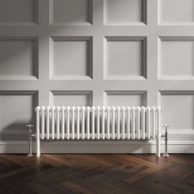 Трубчатый радиатор Arbonia 2030/22, нижнее подключение с вентилем №69 ТВВ, белый цвет