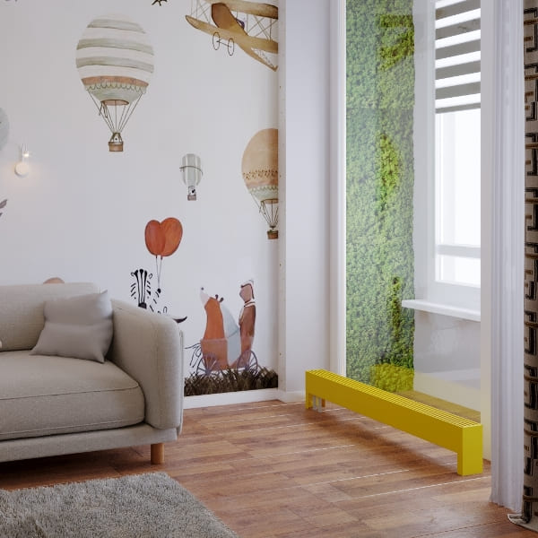 Напольный конвектор Savva KN STEP 230х225х900 нижнее подключение, RAL 9003 (50х200)