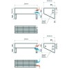Настенный конвектор Savva KN STEP-S 230х125х1700 боковое подключение, RAL 9003 (100х100)