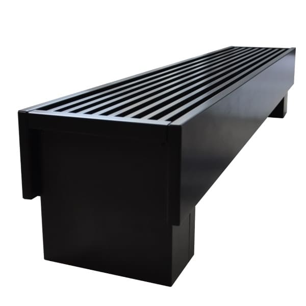 Напольный конвектор Savva Forte 300х185х2200 нижнее подключение RAL 9003 (100х150)