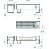 Напольный конвектор Savva Forte 500х135х1900 нижнее подключение RAL 9003 (50х100)