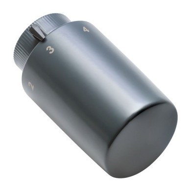 Термостатическая головка Hummel антрацит RAL 7016 М30х1,5 (2907007016) металл