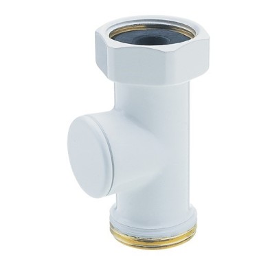 Вентиль запорный прямой Hummel Designtechnik 3/4-1/2 (2456353590) белый