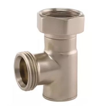 Вентиль запорный угловой Hummel Designtechnik 3/4-1/2 (2456853580) матовый никель