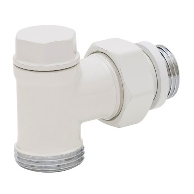Вентиль запорный угловой Hummel Designtechnik 3/4-1/2 (2456853590) белый