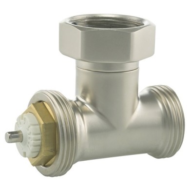 Вентиль термостатический угловой Hummel Designtechnik 3/4-1/2 (2480853580) матовый никель