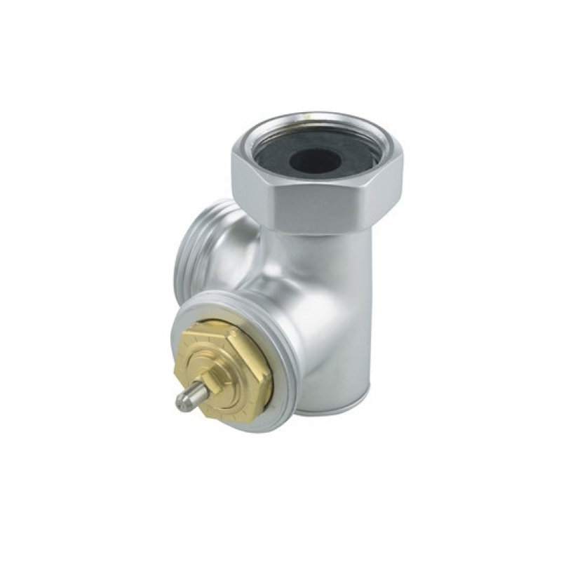 Вентиль термостатический 3-х осевой правый Hummel Designtechnik 3/4-1/2 (2483353560) матовый хром