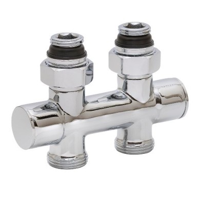 Узел запорно-регулирующий прямой Hummel Designtechnik 3/4-1/2 (2499353502) хром