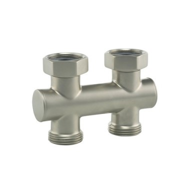 Узел запорно-регулирующий прямой Hummel Designtechnik 3/4-1/2 (2499353580) матовый никель