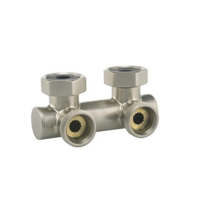 Узел запорно-регулирующий угловой Hummel Designtechnik 3/4-1/2 (2499853580) матовый никель