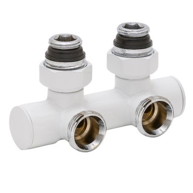 Узел запорно-регулирующий угловой Hummel Designtechnik 3/4-1/2 (2499853590) белый