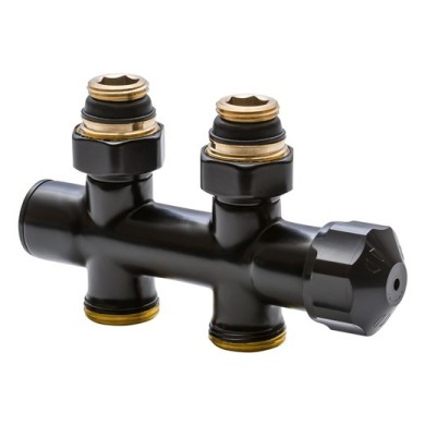 Узел термостатический прямой Hummel Designtechnik 3/4-1/2 (2481353595) чёрный