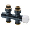 Узел термостатический прямой Hummel Designtechnik 3/4-1/2 (2481353516) антрацит