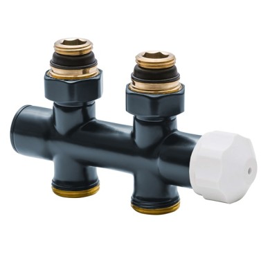 Узел термостатический прямой Hummel Designtechnik 3/4-1/2 (2481353516) антрацит