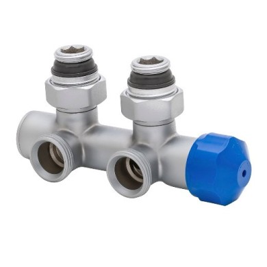 Узел термостатический угловой Hummel Designtechnik 3/4-1/2 (2481853560) матовый хром