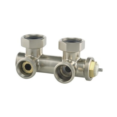 Узел термостатический угловой Hummel Designtechnik 3/4-1/2 (2481853580) матовый никель