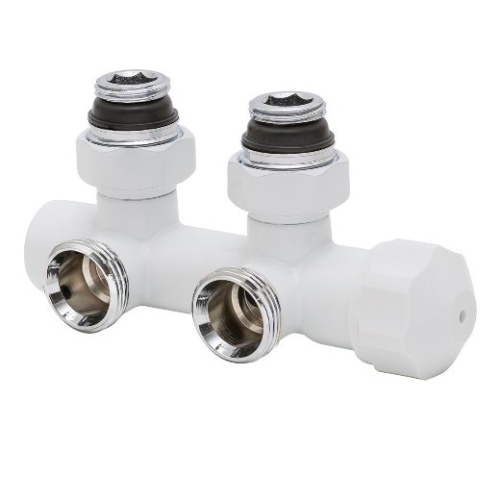 Узел термостатический угловой Hummel Designtechnik 3/4-1/2 (2481853590) белый