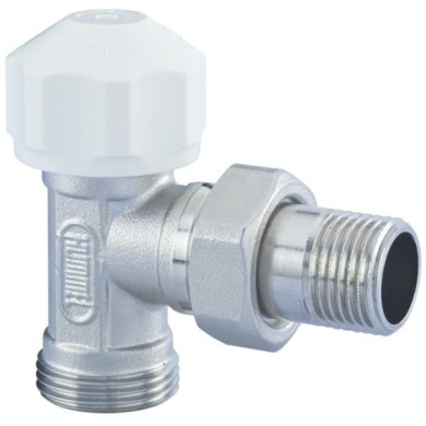 Вентиль термостатический угловой Hummel евроконус 3/4-1/2 (2904123401) никель