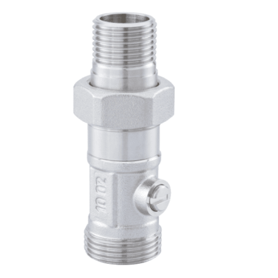 Вентиль запорный прямой Hummel евроконус 3/4-1/2 (2920123401) никель