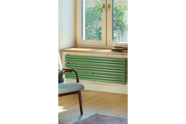 Обзор зеленого цвета трубчатого стального радиатора отопления Empatiko Takt 