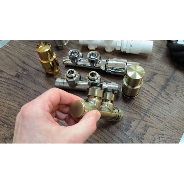 Дизайн арматура для радиаторов отопления Primoclima (узлы, вентили и термоголовки)