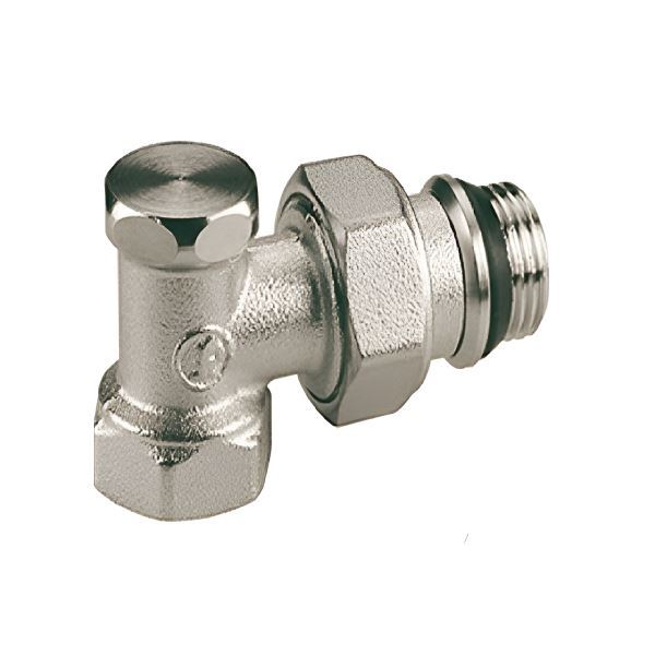 Клапан отсечной Giacomini R16TGХ033 (R16Х033), угловой 1/2 х 1/2, никель