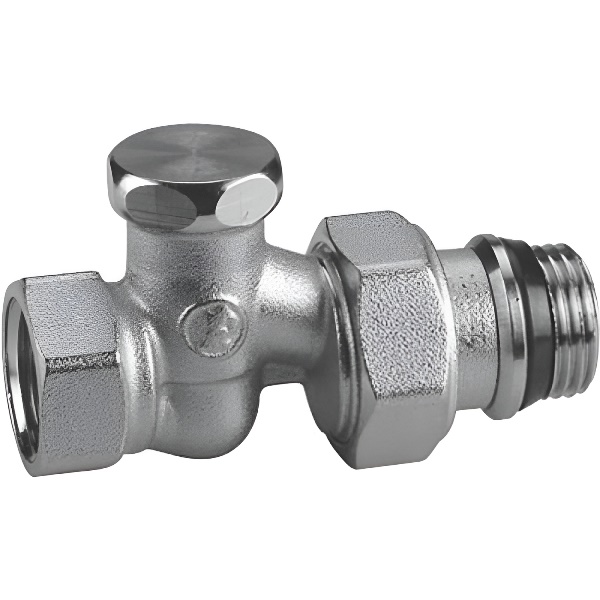 Клапан отсечной Giacomini R17TGХ033 (R17Х033), прямой 1/2 х 1/2, никель