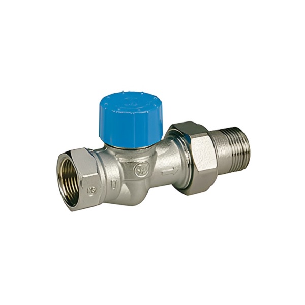 Термостатический клапан Giacomini R402HX003, прямой 1/2 х 1/2, никель (М30 x 1,5 мм)