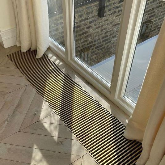 Внутрипольный конвектор Savva KV Vent 24V c вентилятором без решётки высотой 80 мм