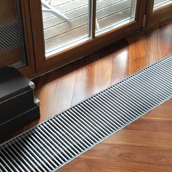 Внутрипольный конвектор Vitron ВК с естественной конвекцией высотой 65 мм