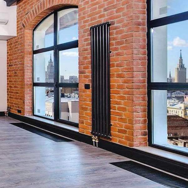 Внутрипольный конвектор Vitron ВКВ 24В с принудительной конвекцией высотой 90 мм