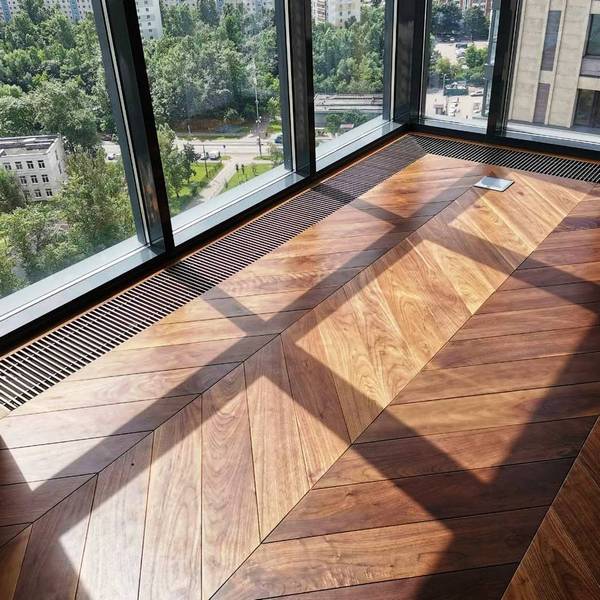 Внутрипольный конвектор Vitron ВК с естественной конвекцией высотой 75 мм