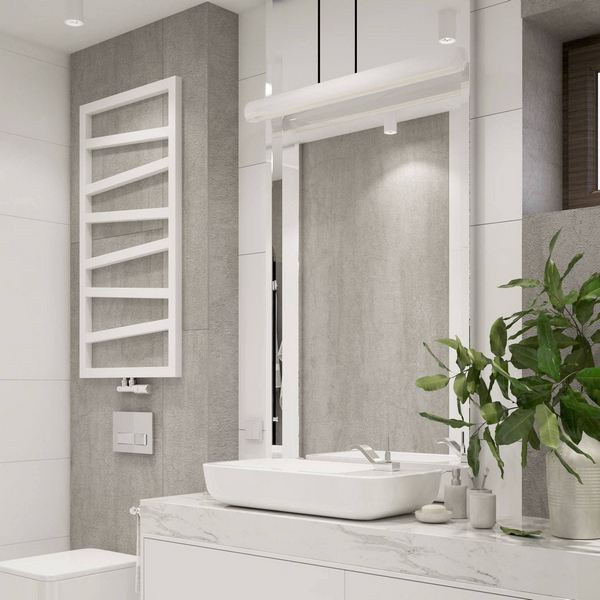 Полотенцесушитель Terma ZigZag 600-500 электрический белый