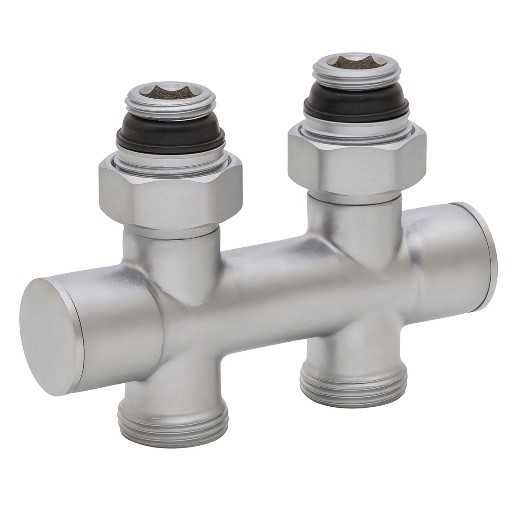 Узел запорно-регулирующий прямой Hummel Designtechnik 3/4-1/2 (2499353560) матовый хром