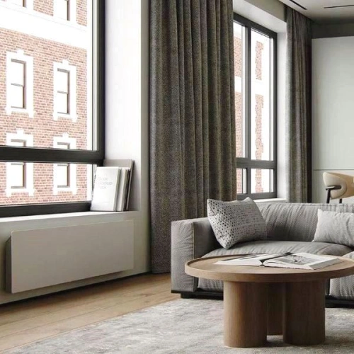 Дизайн конвектор SAVVA DRH Electro Glass мат 800х60х350 горизонтальный, настенный, 1040 Вт
