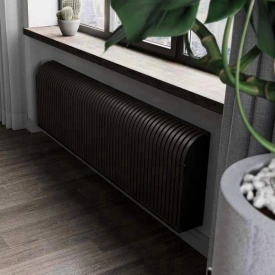 Настенный дизайн конвектор SAVVA Timber S 500х120х300 (т/о 2), Чёрный, 523 Вт